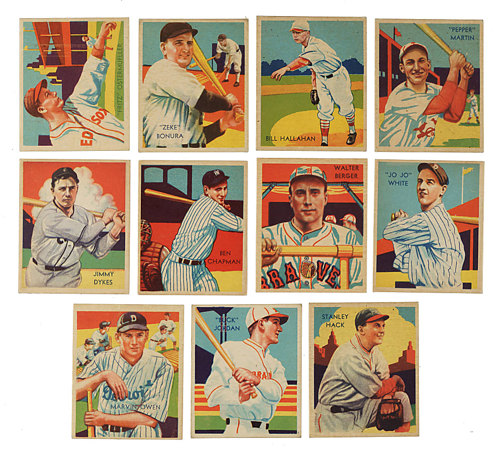 1934-1936 R327 Diamond Stars Collection (15) Including Jim Bottomley, Ducky Medwick, and Earl Averill