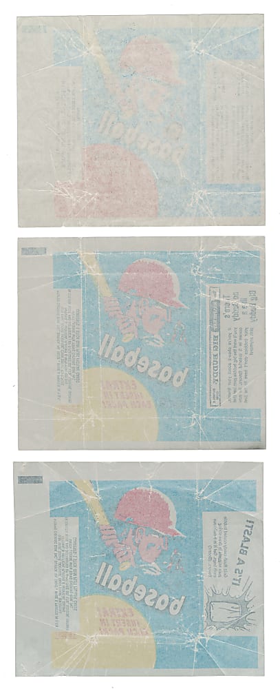 1971 Topps and O-Pee-Chee Wrapper Trio