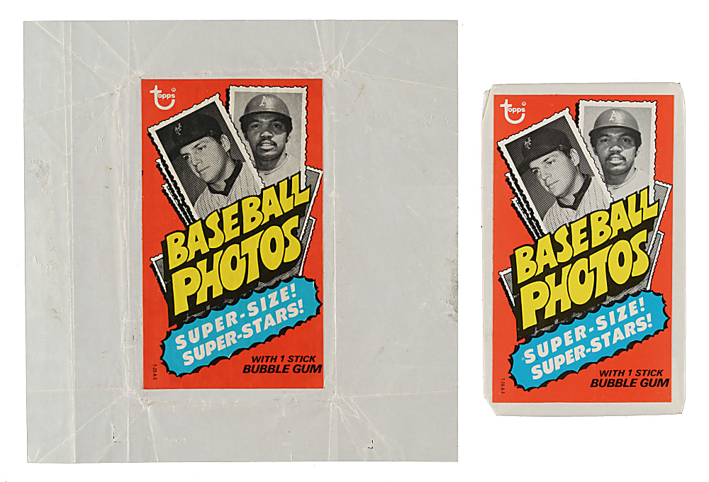 1974 Topps Deckle Edge Wrapper Pair