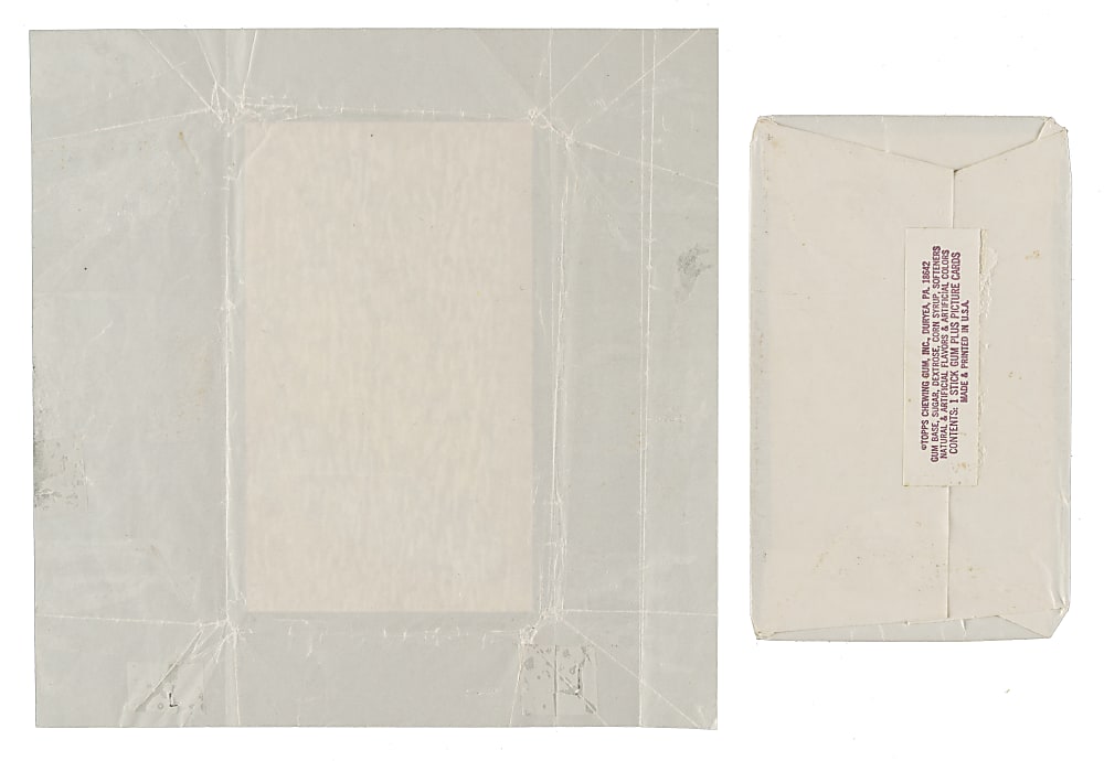 1974 Topps Deckle Edge Wrapper Pair