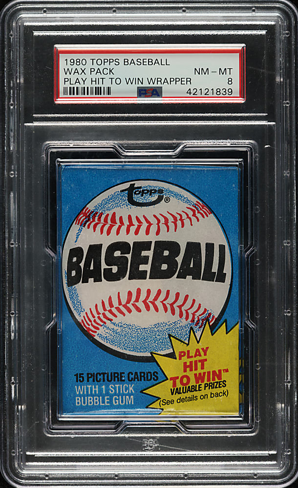 1980 Topps Unopened Wax Pack PSA NM-MT 8