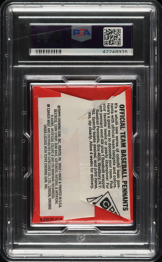 1976 Topps Unopened Wax Pack PSA NM-MT 8 - 15-Cent Variation
