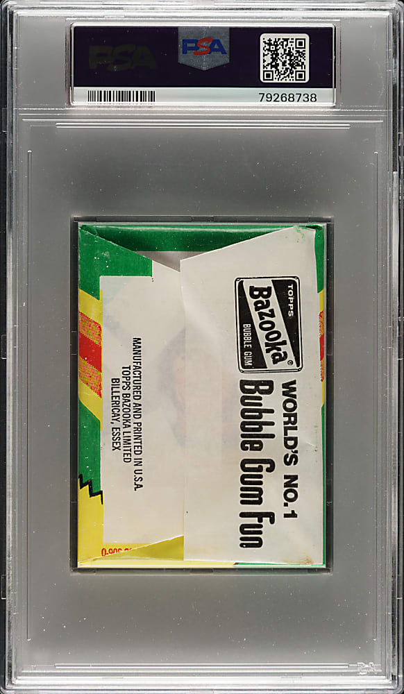 1975 Topps Footballer Unopened Wax Pack PSA NM-MT 8