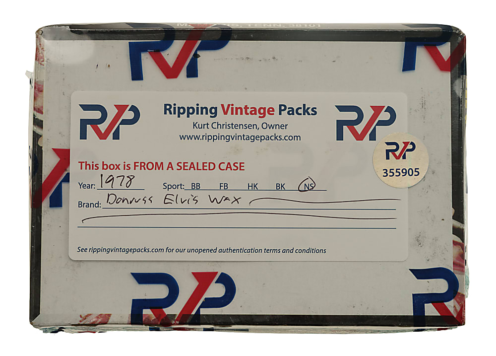 1978 Donruss "Elvis" Unopened Wax Box (36 Packs) - From a Sealed Case (FASC)