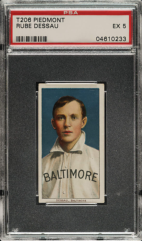 1909-1911 T206 White Border Rube Dessau PSA EX 5