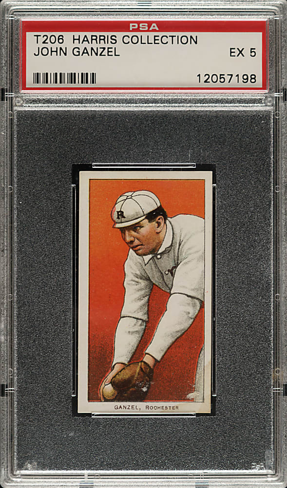 1909-1911 T206 White Border John Ganzel PSA EX 5