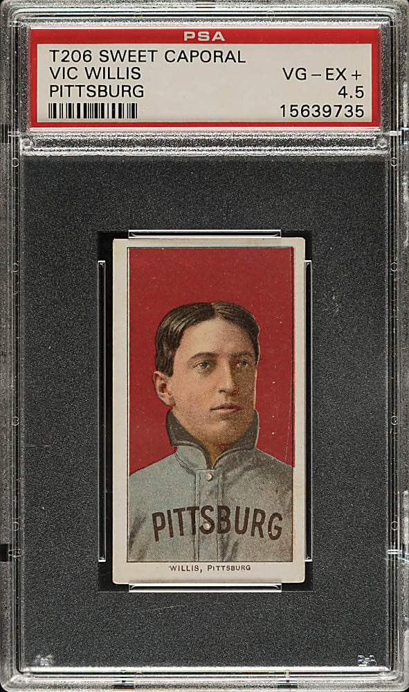 1909-1911 T206 White Border Vic Willis Portrait PSA VG-EX+ 4.5