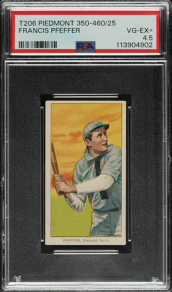 1909-1911 T206 White Border Francis Pfeffer PSA VG-EX+ 4.5