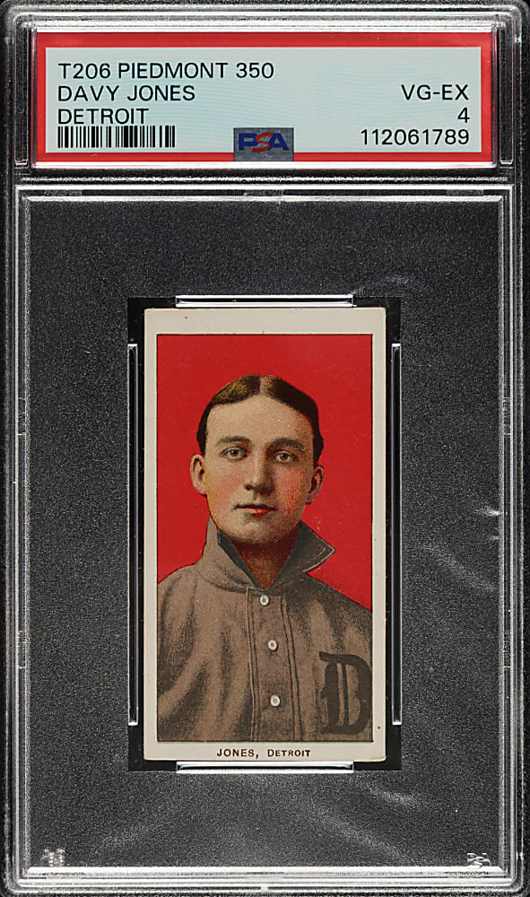 1909-1911 T206 White Border Davy Jones PSA VG-EX 4