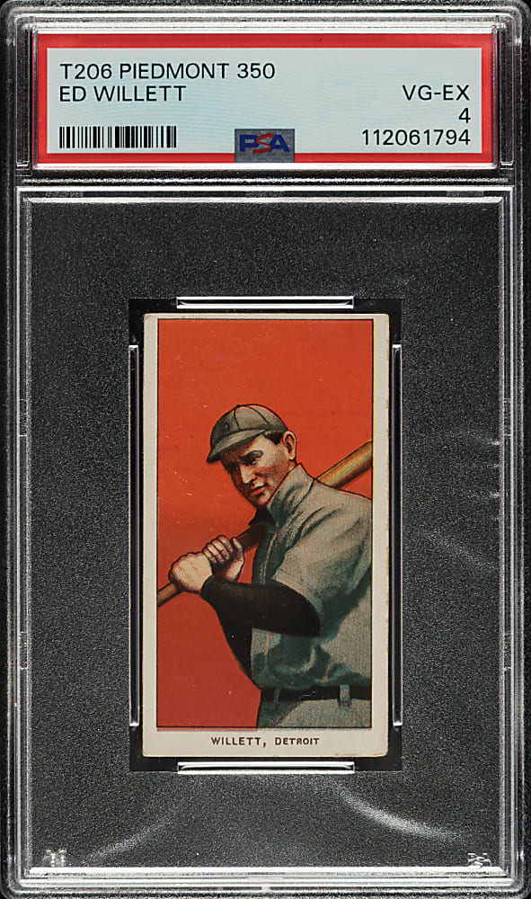1909-1911 T206 White Border Ed Willett PSA VG-EX 4