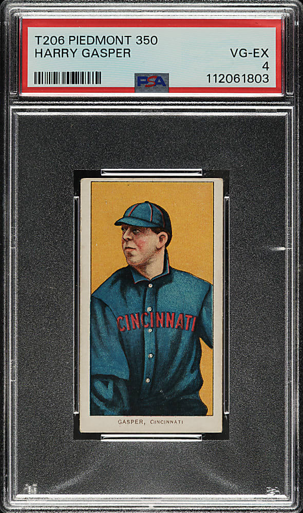 1909-1911 T206 White Border Harry Gasper PSA VG-EX 4