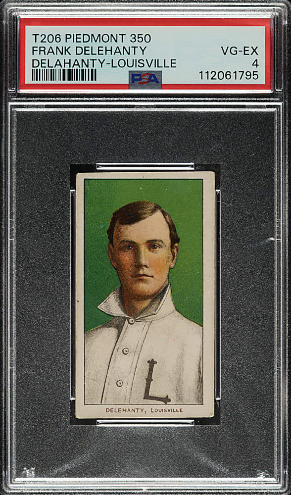 1909-1911 T206 White Border Frank Delehanty PSA VG-EX 4