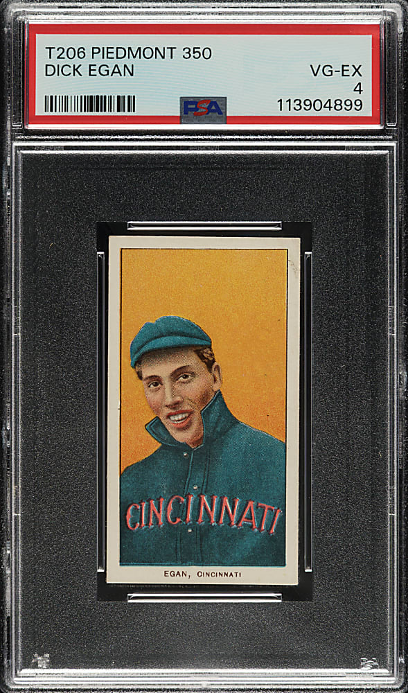 1909-1911 T206 White Border Dick Egan PSA VG-EX 4