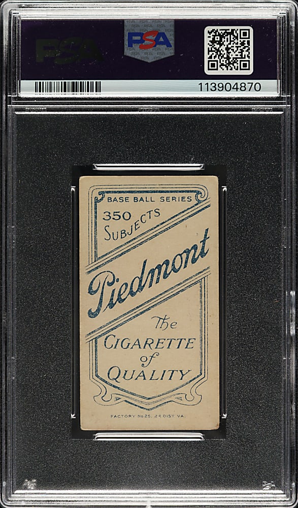1909-1911 T206 White Border Ed Konetchy Glove Near Ground PSA VG-EX 4
