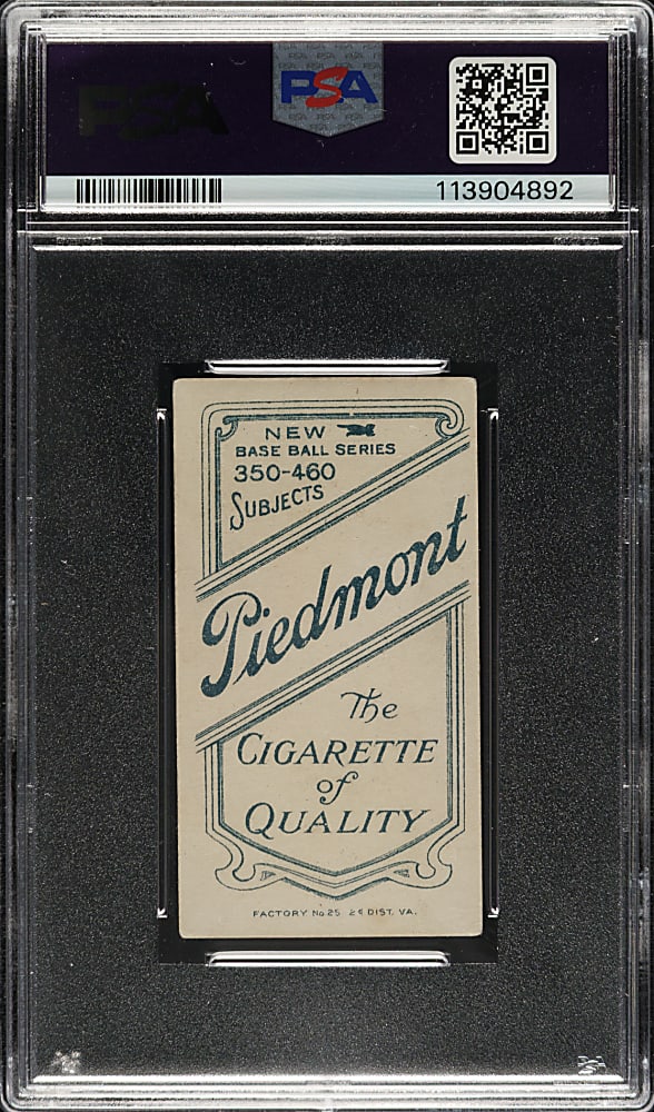 1909-1911 T206 White Border Buck Herzog Boston PSA VG-EX 4