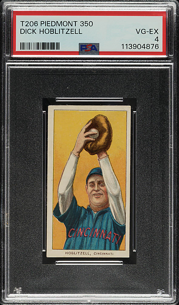 1909-1911 T206 White Border Dick Hoblitzell PSA VG-EX 4