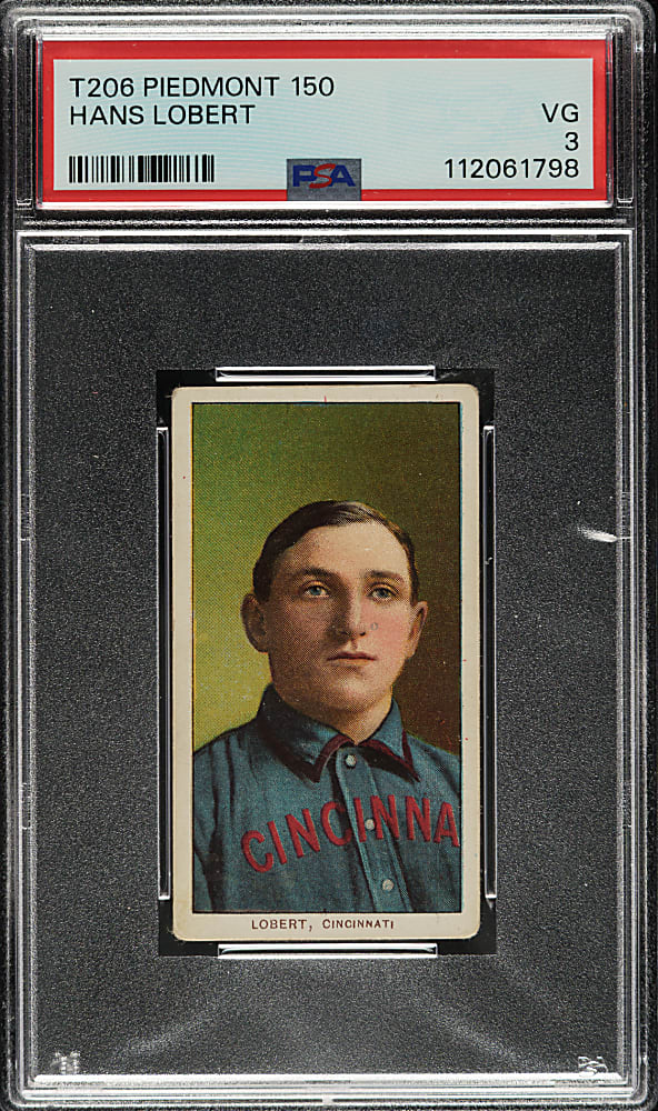 1909-1911 T206 White Border Hans Lobert PSA VG 3
