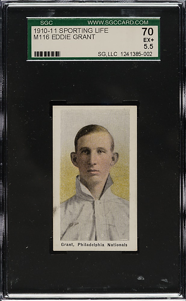 1910-1911 M116 Sporting Life Eddie Grant SGC EX+ 70