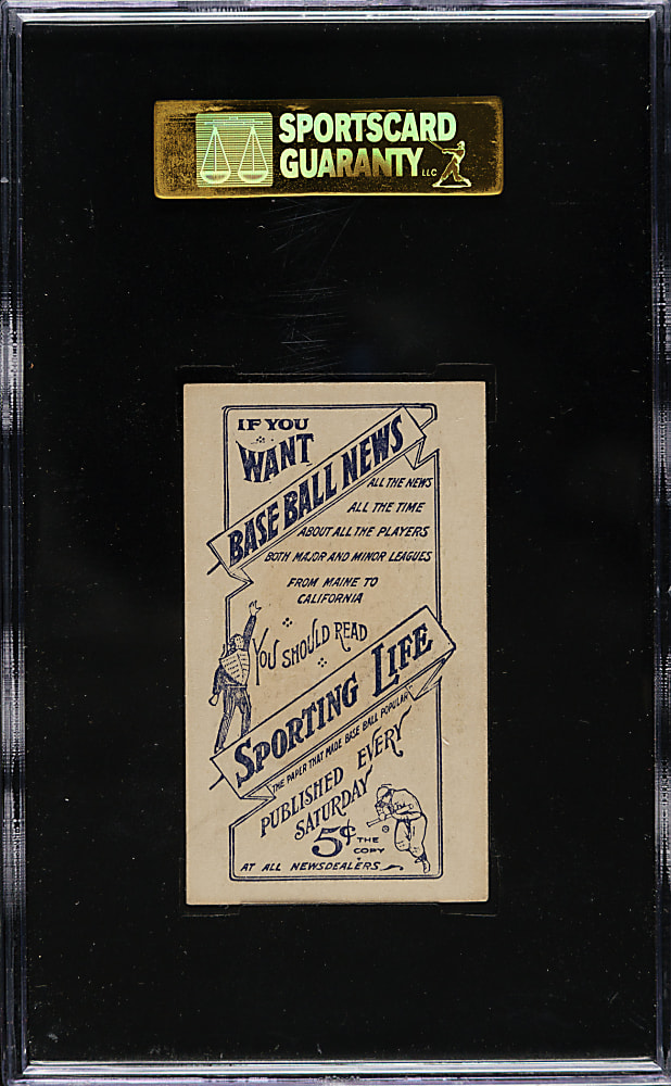1910-1911 M116 Sporting Life Eddie Grant SGC EX+ 70