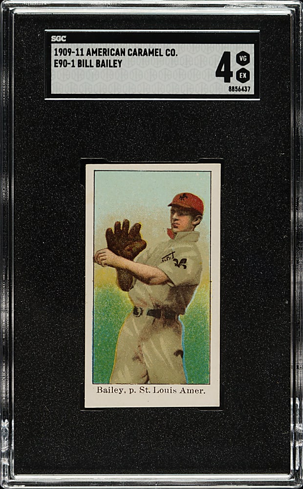 1909-1911 E90-1 American Caramel Bill Bailey SGC VG/EX 4