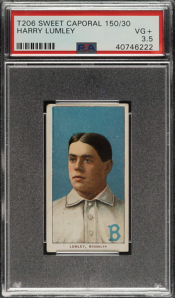 1909-1911 T206 White Border Harry Lumley PSA VG+ 3.5