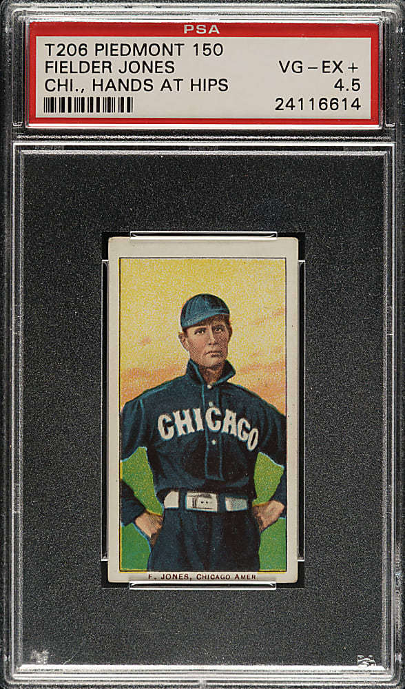1909-1911 T206 White Border Fielder Jones Hands at Hips PSA VG-EX+ 4.5
