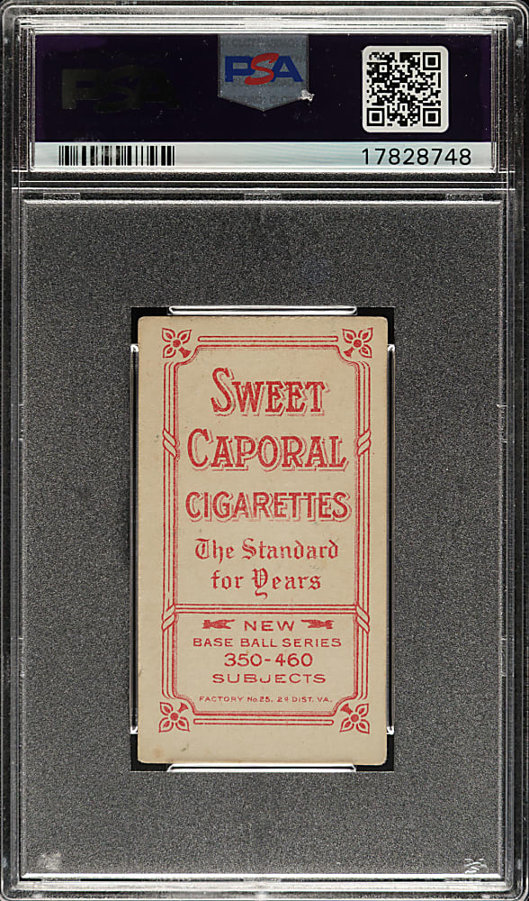 1909-1911 T206 White Border Arlie Latham PSA VG-EX 4