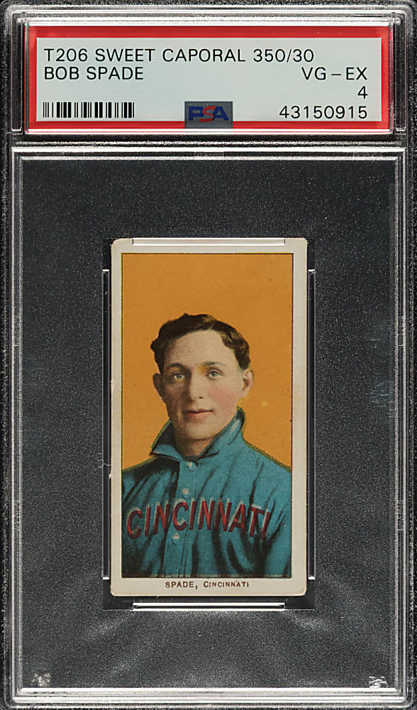 1909-1911 T206 White Border Bob Spade PSA VG-EX 4