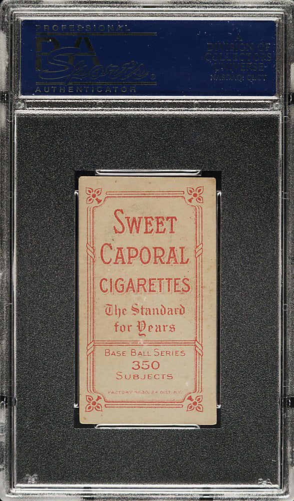 1909-1911 T206 White Border Bob Unglaub PSA EX 5