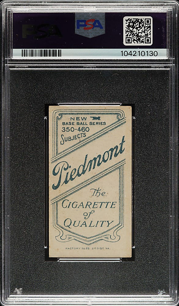1909-1911 T206 White Border Bill Bergen Catching PSA EX 5