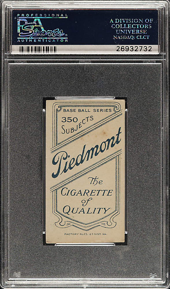 1909-1911 T206 White Border Paddy Livingstone PSA EX 5