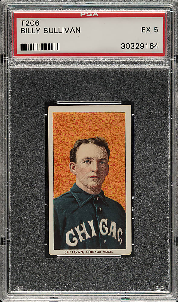 1909-1911 T206 White Border Billy Sullivan PSA EX 5