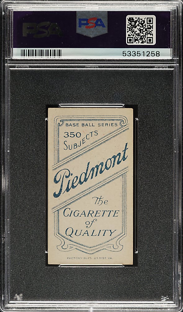 1909-1911 T206 White Border Al Bridwell Portrait No Cap PSA Graded EX 5