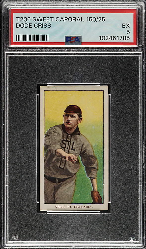 1909-1911 T206 White Border Dode Criss PSA EX 5
