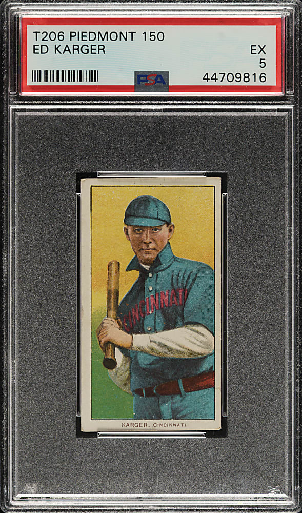 1909-1911 T206 White Border Ed Karger PSA EX 5