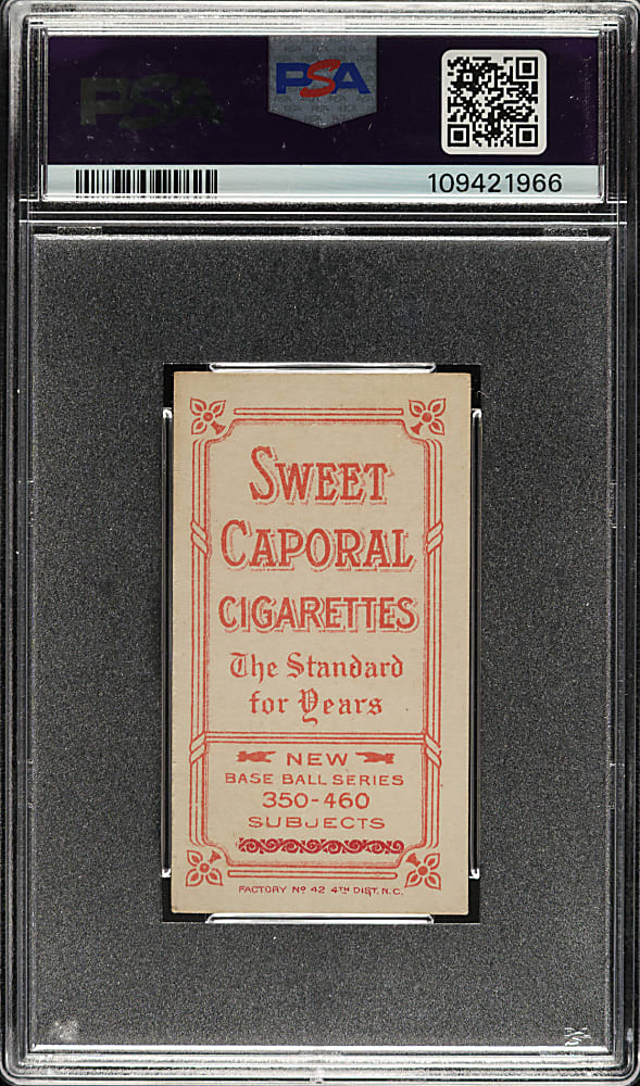 1909-1911 T206 White Border Happy Smith PSA EX 5