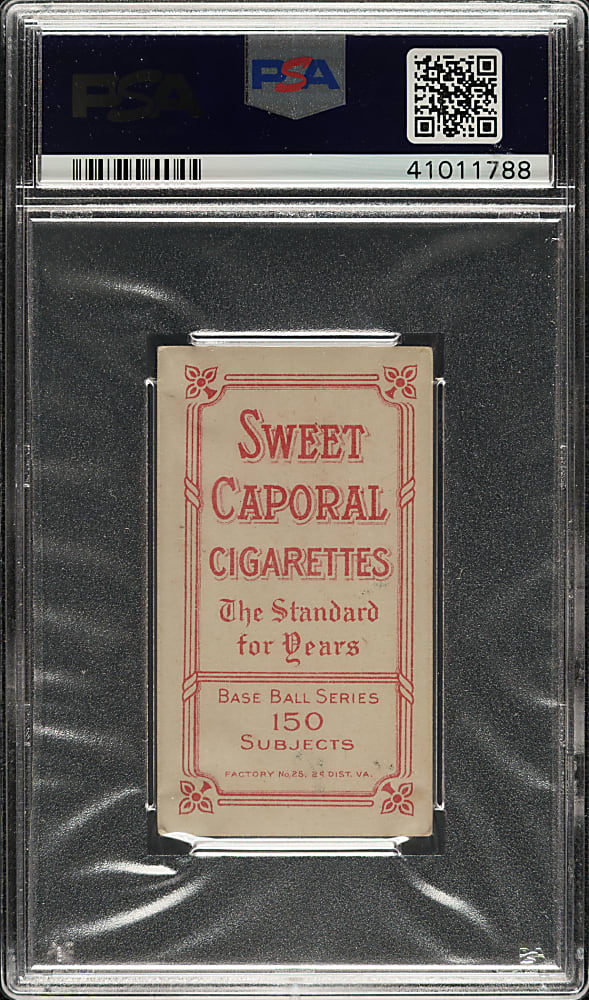 1909-1911 T206 White Border Admiral Schlei Catching PSA EX 5