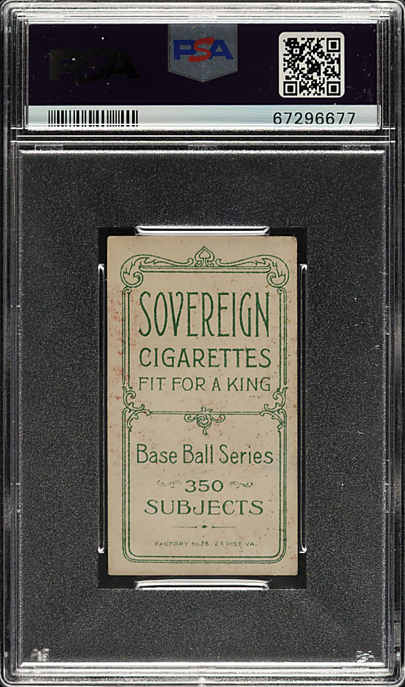 1909-1911 T206 White Border Frank Isbell PSA VG-EX 4 - Sovereign 350 Back
