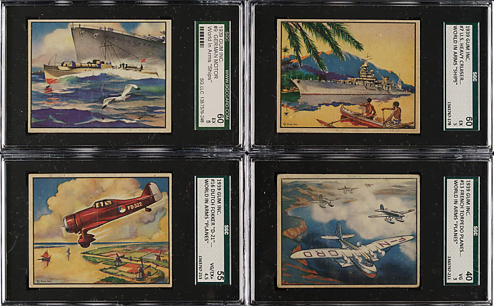 1939 R173 Gum Inc. "The World in Arms" SGC-Graded Near-Complete Set (39/48)