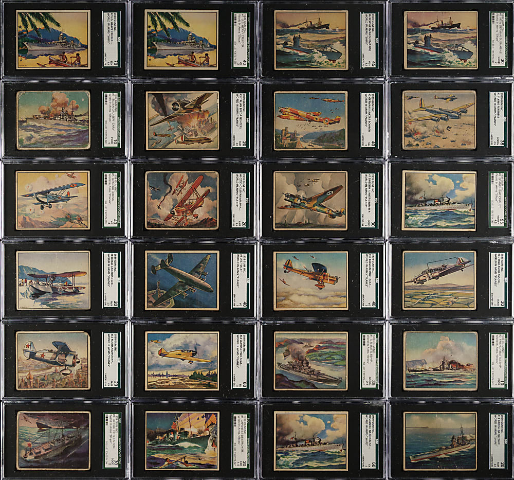 1939 R173 Gum Inc. "The World in Arms" SGC-Graded Near-Complete Set (39/48)
