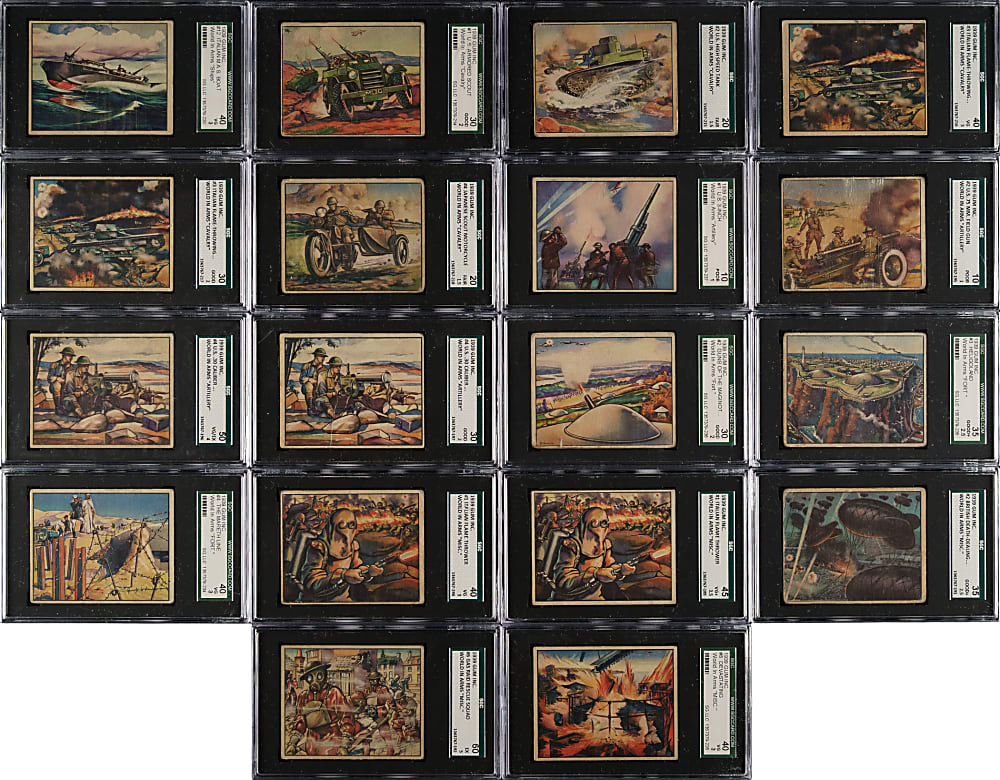 1939 R173 Gum Inc. "The World in Arms" SGC-Graded Near-Complete Set (39/48)