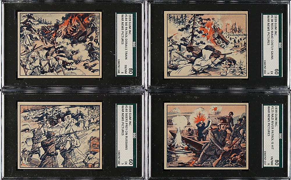 1939 R165 Gum, Inc. "War News Pictures" SGC-Graded Collection (33)