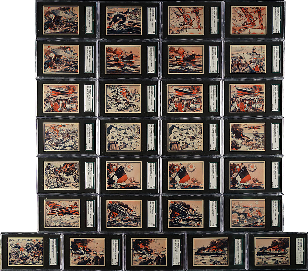 1939 R165 Gum, Inc. "War News Pictures" SGC-Graded Collection (33)