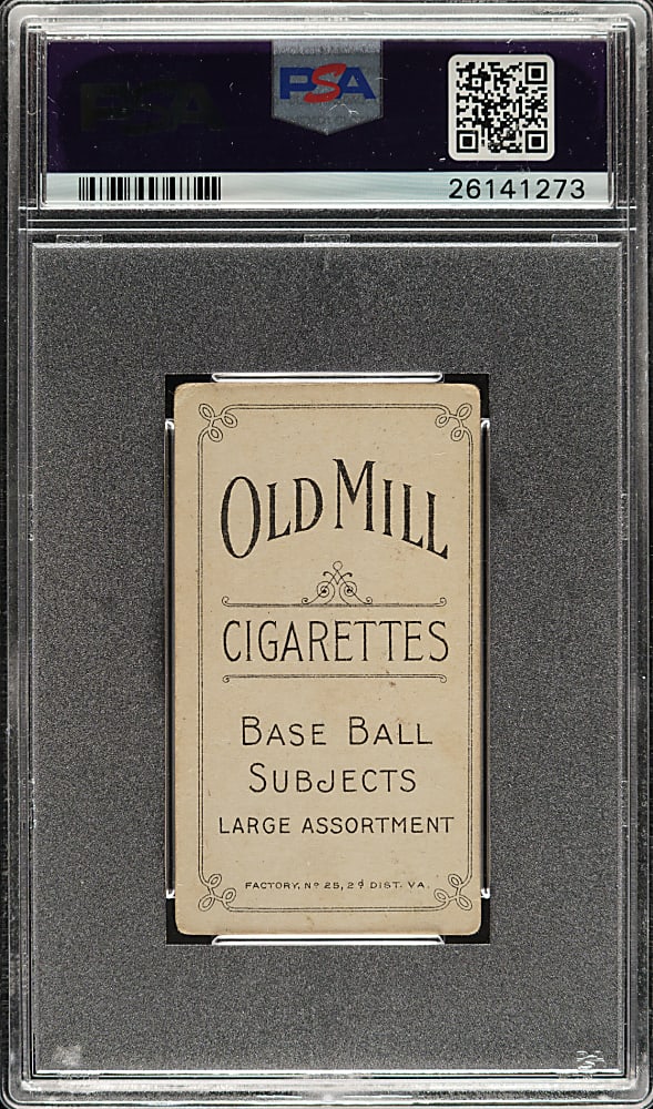 1909-1911 T206 White Border Bob Spade PSA VG-EX 4 - Old Mill Back