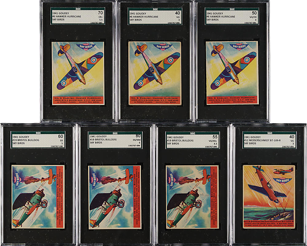 1941 R137 Goudey "Sky Birds" SGC-Graded Collection (11)