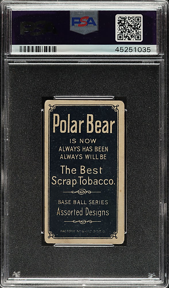 1909-1911 T206 White Border Rube Oldring Batting PSA VG 3 - Polar Bear Back