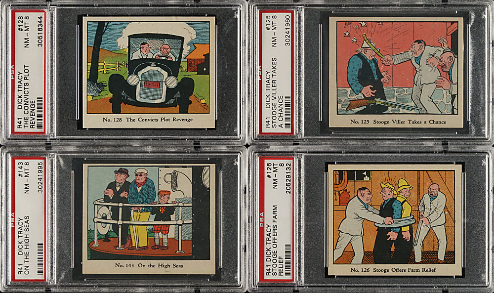 1935 R41 "Dick Tracy Caramels" PSA NM-MT 8 Collection (19)