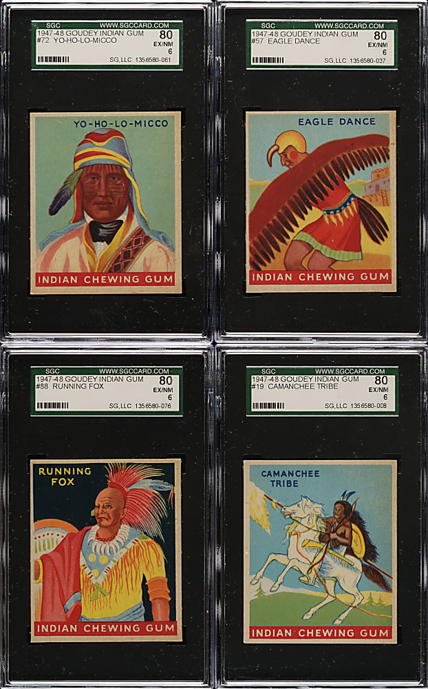 1947 R773 Goudey "Indian Gum" SGC-Graded Collection (36)