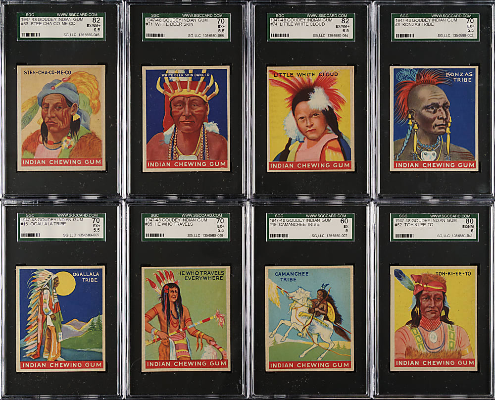 1947 R773 Goudey "Indian Gum" SGC-Graded Collection (36)