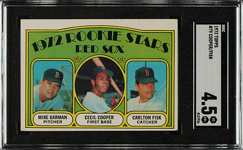 1972 Topps #79 Carlton Fisk Rookie SGC VG/EX+ 4.5